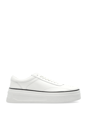 White Sneakers with printed logo Versace Jeans Couture